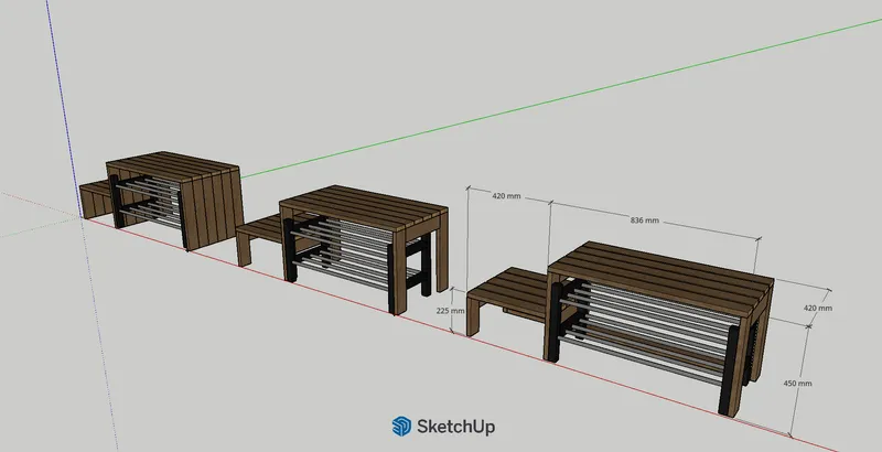 3 designs pour comparaison