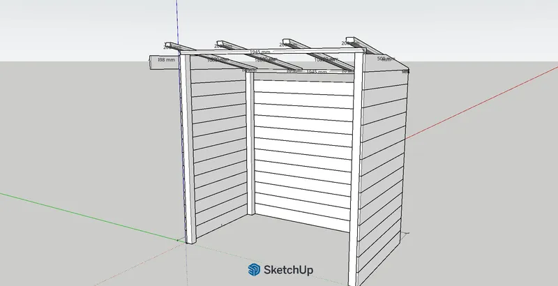 Design de l'abri sous Sketchup